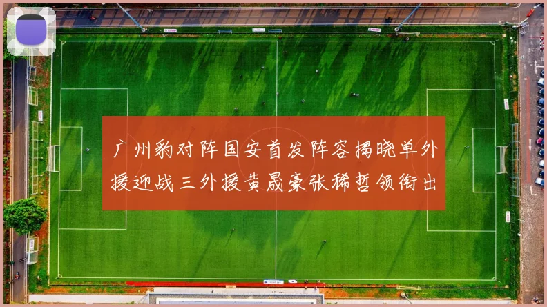 广州豹对阵国安首发阵容揭晓单外援迎战三外援黄晟豪张稀哲领衔出战
