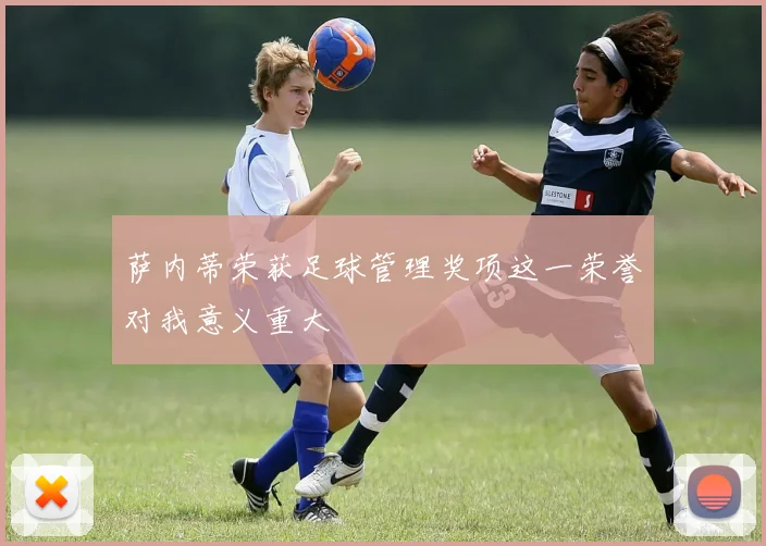 萨内蒂荣获足球管理奖项这一荣誉对我意义重大